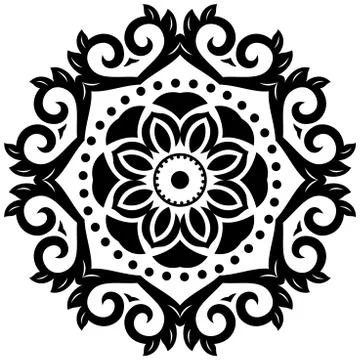 Oriental Abstract Vector Pattern 스톡 일러스트