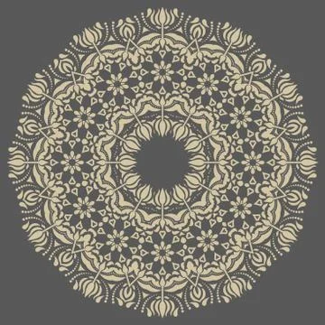 Oriental Abstract Vector Pattern Stock Illustration