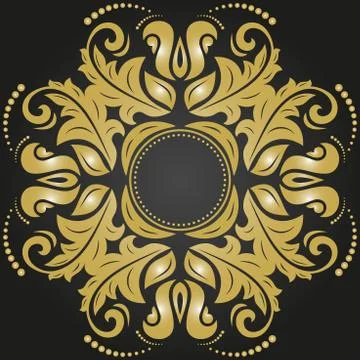 Oriental Abstract Vector Pattern Stock Illustration