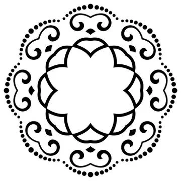 Oriental Abstract Vector Pattern 스톡 일러스트