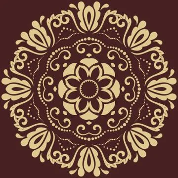 Oriental Abstract Vector Pattern イラスト素材