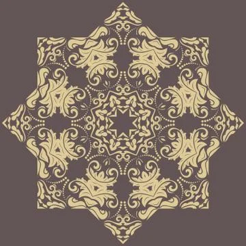 Oriental Abstract Vector Pattern 스톡 일러스트