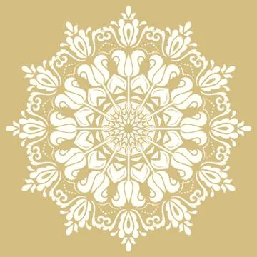 Oriental Abstract Vector Pattern Stock Illustration