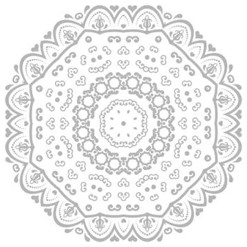 Oriental Abstract Vector Pattern Stock Illustration