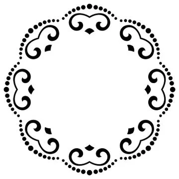 Oriental Abstract Vector Pattern Stock Illustration