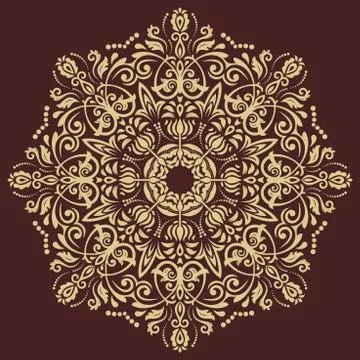 Oriental Abstract Vector Pattern Stock Illustration