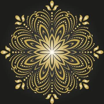 Oriental Abstract Vector Pattern Stock Illustration