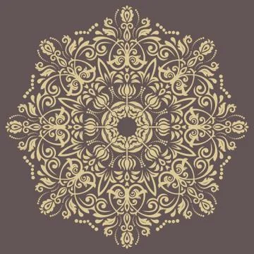 Oriental Abstract Vector Pattern Stock Illustration