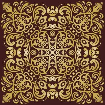 Oriental Abstract Vector Pattern Stock Illustration