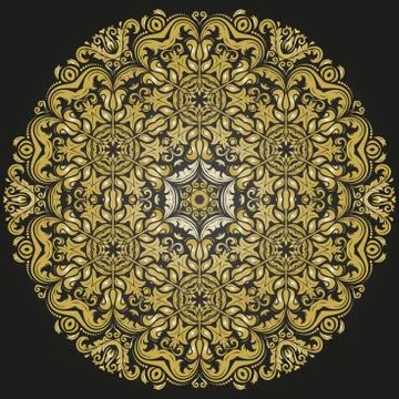 Oriental Abstract Vector Pattern Stock Illustration