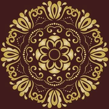 Oriental Abstract Vector Pattern イラスト素材