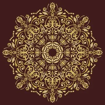 Oriental Abstract Vector Pattern 스톡 일러스트