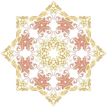 Oriental Abstract Vector Pattern Stock Illustration