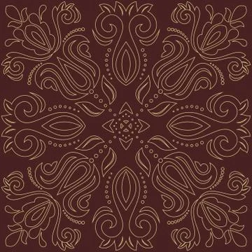 Oriental Abstract Vector Pattern 스톡 일러스트