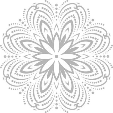 Oriental Abstract Vector Pattern Stock Illustration