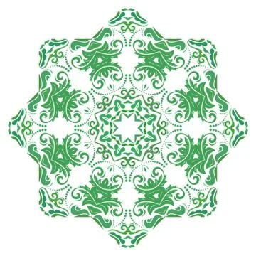 Oriental Abstract Vector Pattern Stock Illustration