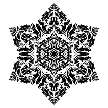 Oriental Abstract Vector Pattern Stock Illustration