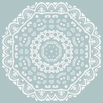 Oriental Abstract Vector Pattern Stock Illustration