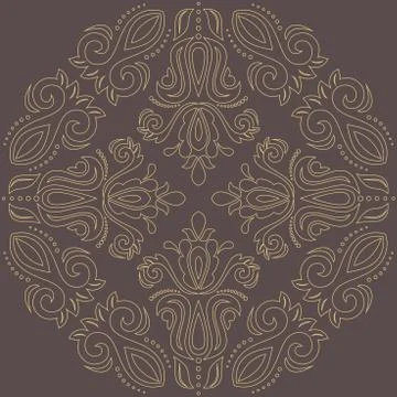 Oriental Abstract Vector Pattern 스톡 일러스트