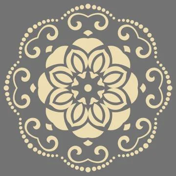 Oriental Abstract Vector Pattern 스톡 일러스트