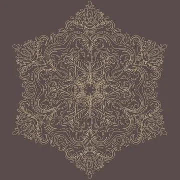 Oriental Abstract Vector Pattern Stock Illustration