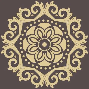 Oriental Abstract Vector Pattern 스톡 일러스트