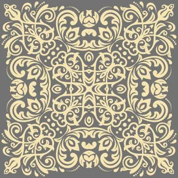 Oriental Abstract Vector Pattern Stock Illustration