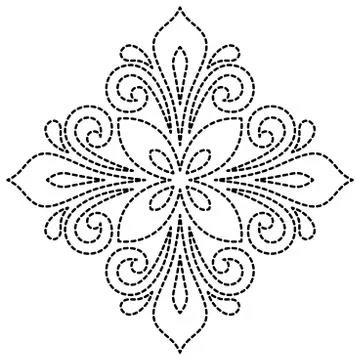 Oriental Abstract Vector Pattern 스톡 일러스트