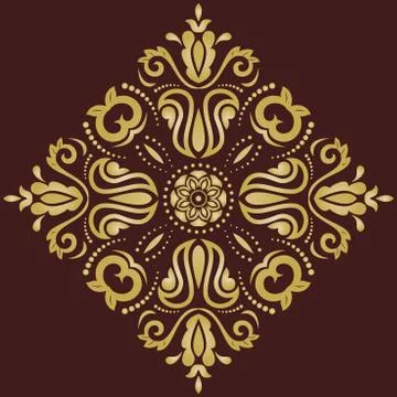 Oriental Abstract Vector Pattern Stock Illustration