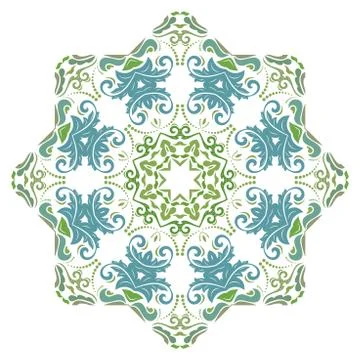 Oriental Abstract Vector Pattern Stock Illustration