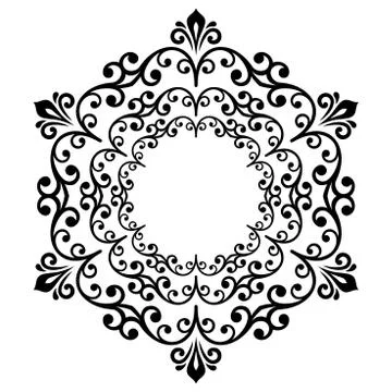Oriental Abstract Vector Pattern Stock Illustration