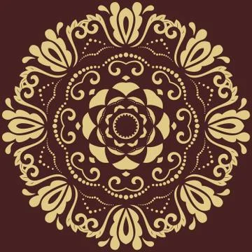 Oriental Abstract Vector Pattern Illustrazione stock