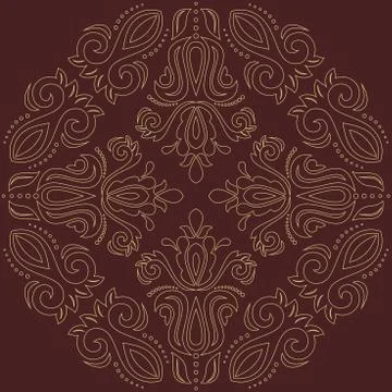 Oriental Abstract Vector Pattern 스톡 일러스트