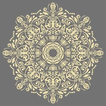 Oriental Abstract Vector Pattern 스톡 일러스트