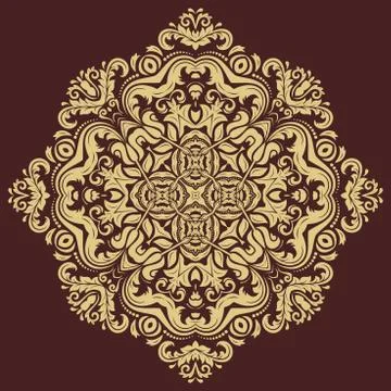 Oriental Abstract Vector Pattern Stock Illustration