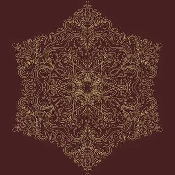 Oriental Abstract Vector Pattern 스톡 일러스트