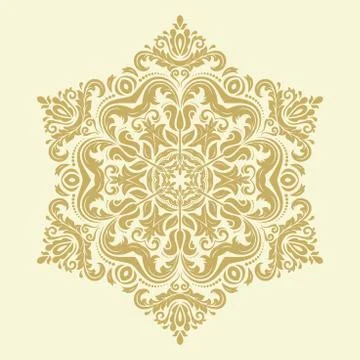 Oriental Abstract Vector Pattern Stock Illustration