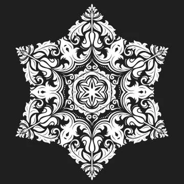 Oriental Abstract Vector Pattern イラスト素材