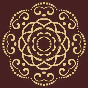 Oriental Abstract Vector Pattern Stock Illustration