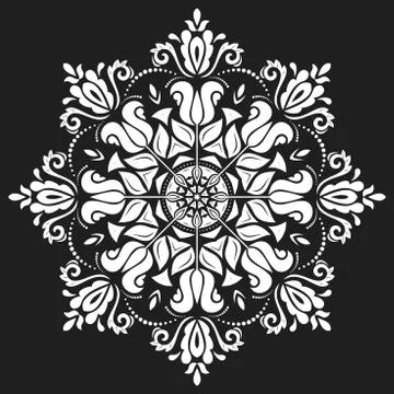 Oriental Abstract Vector Pattern Illustrazione stock