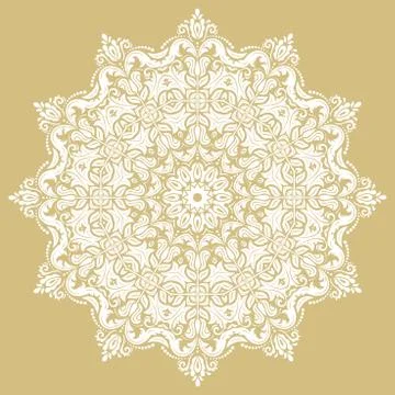 Oriental Abstract Vector Pattern Stock Illustration