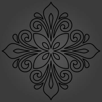 Oriental Abstract Vector Pattern Stock Illustration