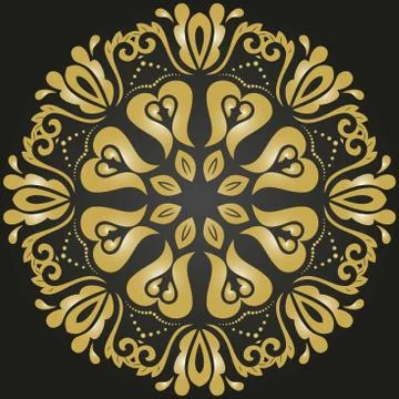 Oriental Abstract Vector Pattern Stock Illustration