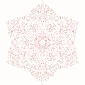 Oriental Abstract Vector Pattern Stock Illustration