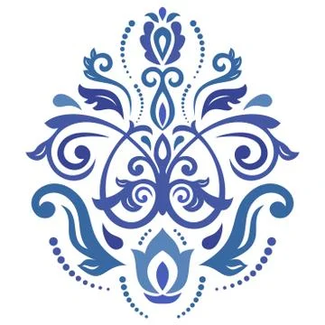 Oriental Abstract Vector Pattern Stock Illustration