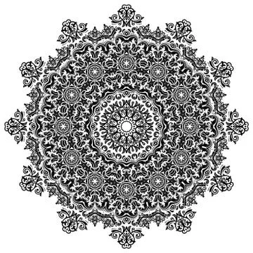 Oriental Abstract Vector Pattern Stock Illustration