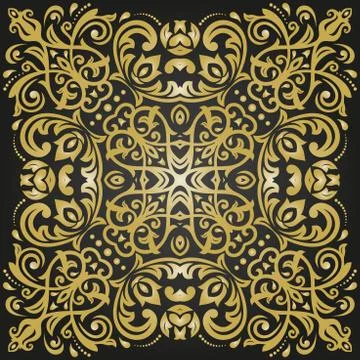 Oriental Abstract Vector Pattern Stock Illustration