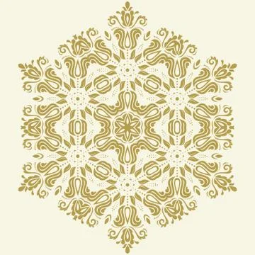 Oriental Abstract Vector Pattern Stock Illustration