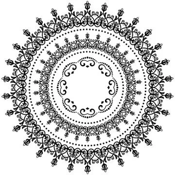 Oriental Abstract Vector Pattern Stock Illustration