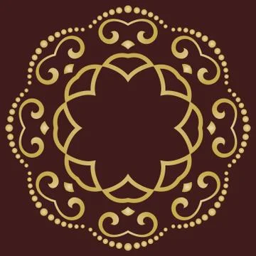 Oriental Abstract Vector Pattern 스톡 일러스트